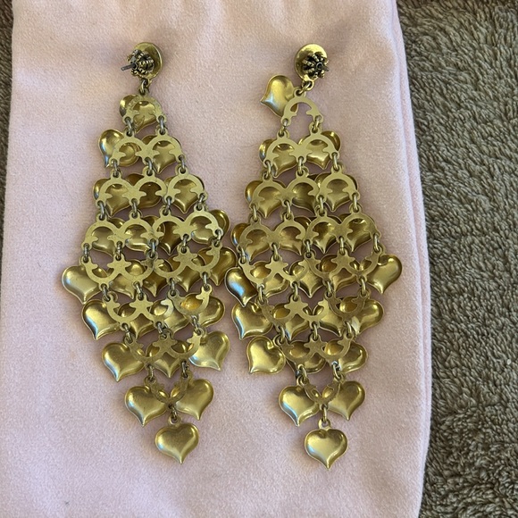 Juicy Couture Hearts Chandelier Earrings - Picture 3 of 3